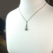 Antique Aquamarine Diamond Pendant Circa 1920's Edwardian 1.99ct t.w. Wedding Graduation Gift 14k Platinum