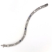 Art Deco Sapphire Diamond Bracelet Circa 1930's 1.35ct t.w. 14k White Gold 5.75' Inches Long