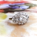 Vintage Diamond Engagement Ring Circa 1950's Retro Diamond Ring 1.08ct t.w. Wedding Ring 14k White Gold