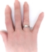 Vintage Engagement Wedding Set .59ct. t.w. Emerald Cut Diamond and Baguette Engagement Ring Wedding Band Set Platinum