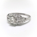 Edwardian Diamond Engagement Ring Circa 1920's 1.05ct t.w. Antique Vintage Old European Cut Diamond Unique Wedding Anniversary Ring Platinum