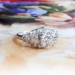 Edwardian Diamond Engagement Ring Circa 1920's 1.05ct t.w. Antique Vintage Old European Cut Diamond Unique Wedding Anniversary Ring Platinum