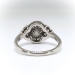 Vintage Pearl Diamond Ring Circa 1940's .30ct t.w. Birthstone Wedding Engagement Ring Platinum