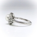Vintage Pearl Diamond Ring Circa 1940's .30ct t.w. Birthstone Wedding Engagement Ring Platinum