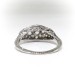 Vintage Diamond Cocktail Ring Circa 1920's 1.13ct t.w. Edwardian Art Deco Filigree Unique Statement Anniversary Ring 18k White Gold