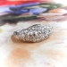 Vintage Diamond Cocktail Ring Circa 1920's 1.13ct t.w. Edwardian Art Deco Filigree Unique Statement Anniversary Ring 18k White Gold