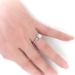 Vintage Diamond Engagement Ring Circa 1950's .62ct t.w. Jabel Anniversary Wedding Ring 18k White Gold