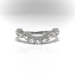 Rare Art Deco Vintage .23ct t.w. Diamond Curved Wedding Band Granat Bros. Circa 1930's Platinum Ring