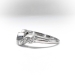 Rare Art Deco Vintage .23ct t.w. Diamond Curved Wedding Band Granat Bros. Circa 1930's Platinum Ring