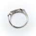 Rare Art Deco Vintage .23ct t.w. Diamond Curved Wedding Band Granat Bros. Circa 1930's Platinum Ring
