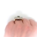 Vintage Sapphire Diamond Ring 4.79ct t.w. Circa 1930's Art Deco Double Halo Wedding Birthstone Engagement Ring 14k Yellow White Gold