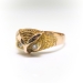 Antique Diamond Owl Ring Circa 1900's .06ct t.w. Single Cut Diamond Statement Boho Chic Figural Ring 18k Yellow Gold