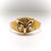 Antique Diamond Owl Ring Circa 1900's .06ct t.w. Single Cut Diamond Statement Boho Chic Figural Ring 18k Yellow Gold