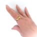 Antique Diamond Owl Ring Circa 1900's .06ct t.w. Single Cut Diamond Statement Boho Chic Figural Ring 18k Yellow Gold
