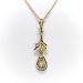 Antique Diamond Gold Pendant Circa 1920's Edwardian .38ct t.w. Wedding Graduation Gift 18k 14k Yellow Gold 18' Inches