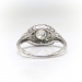 Art Deco Engagement Ring Circa 1930's .97ct t.w. Vintage Old European Cut Diamond Unique Halo Antique Anniversary Unique Ring Platinum
