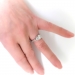 Art Deco Engagement Ring Circa 1930's Orange Blossom Traub .69ct t.w. Old European Cut Diamond Filigree Vintage Wedding Ring 18k White Gold