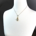 Antique Moonstone Pendant Necklace Circa 1900's Art Nouveau 2.58ct t.w. Hand Engraved Push Present Wedding Gift 9ct Yellow Gold 16' Inches