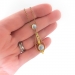 Antique Moonstone Pendant Necklace Circa 1900's Art Nouveau 2.58ct t.w. Hand Engraved Push Present Wedding Gift 9ct Yellow Gold 16' Inches