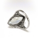 Art Deco Aquamarine Ring Circa 1930's 4.03ct Vintage Marquise Light Blue Aquamarine Birthstone Cocktail Wedding Filigree Ring 14k White Gold