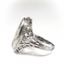 Art Deco Aquamarine Ring Circa 1930's 4.03ct Vintage Marquise Light Blue Aquamarine Birthstone Cocktail Wedding Filigree Ring 14k White Gold