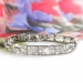 Vintage Antique Edwardian 1920's Old European Cut Trilliant Cut Diamond Filigree Bracelet Platinum