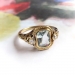 Art Deco Aquamarine Diamond Ring Vintage Circa 1930's 1.33ct t.w. Filigree Old European Cut Birthstone Engagement Ring 14k Yellow Gold