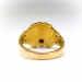 RESERVED---Antique Edwardian Lion Ring Circa 1920's Vintage Old European Cut Ruby Lioness Panther Cougar Statement Pinky Ring Solid 10k Gold