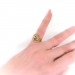 RESERVED---Antique Edwardian Lion Ring Circa 1920's Vintage Old European Cut Ruby Lioness Panther Cougar Statement Pinky Ring Solid 10k Gold