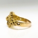 RESERVED---Antique Edwardian Lion Ring Circa 1920's Vintage Old European Cut Ruby Lioness Panther Cougar Statement Pinky Ring Solid 10k Gold