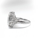 Art Deco .57ct.tw. Diamond Toi et Moi Floral Filigree Navette Ring 18K