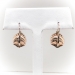 Antique Diamond Drop Earrings Art Nouveau Vintage .24ct t.w. Old Mine Cushion Cut Diamond Shell Motif Earrings 14k Yellow Gold