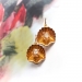 Antique Diamond Drop Earrings Art Nouveau Vintage .24ct t.w. Old Mine Cushion Cut Diamond Shell Motif Earrings 14k Yellow Gold