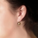 Antique Diamond Drop Earrings Art Nouveau Vintage .24ct t.w. Old Mine Cushion Cut Diamond Shell Motif Earrings 14k Yellow Gold