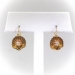 Antique Diamond Drop Earrings Art Nouveau Vintage .24ct t.w. Old Mine Cushion Cut Diamond Shell Motif Earrings 14k Yellow Gold