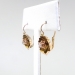 Antique Diamond Drop Earrings Art Nouveau Vintage .24ct t.w. Old Mine Cushion Cut Diamond Shell Motif Earrings 14k Yellow Gold