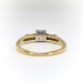 Antique Diamond Engagement Ring Edwardian 1923 .31ct t.w. Vintage Transitional Cut Diamond Wedding Ring 14k 18k Two Tone Gold