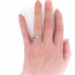 Antique Diamond Engagement Ring Edwardian 1923 .31ct t.w. Vintage Transitional Cut Diamond Wedding Ring 14k 18k Two Tone Gold