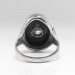 Edwardian Onyx Diamond Ring Antique 1920's .68ct Old European Cut Art Deco Mourning Cocktail Statement Memento Mori Ring 18k White Gold