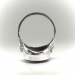 Edwardian Onyx Diamond Ring Antique 1920's .68ct Old European Cut Art Deco Mourning Cocktail Statement Memento Mori Ring 18k White Gold