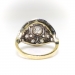 Art Deco 1.47ct t.w. Old European And Rose Cut Diamond Two Tone Cocktail Wedding Anniversary Ring 18k Gold
