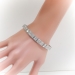 Edwardian Diamond Bracelet Antique 1920's 9.19ct t.w. Old European Cut Old Mine Cut Tennis Anniversary Art Deco Vintage Platinum 6.75' Wrist