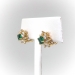 Vintage Tiffany & Co Emerald Diamond Earrings Estate 2.08ct t.w. Emerald Asscher Marquise Cut Diamond Studs Omega Backs 18k Yellow Gold