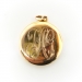 Antique Diamond Locket Pendant Circa 1900's .03ct Old European Cut Art Nouveau Iris Floral Pendant 10k Yellow Gold