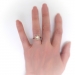 Antique Pearl Diamond Ring Art Nouveau 1900's .48ct t.w. Old European Cut Halo Cultured Pearl Engagement Wedding Ring 14k Yellow Gold