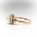 Antique Pearl Diamond Ring Art Nouveau 1900's .48ct t.w. Old European Cut Halo Cultured Pearl Engagement Wedding Ring 14k Yellow Gold