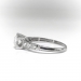 Art Deco Engagement Ring Circa 1930's .77ct t.w. Vintage Old European Cut Antique Anniversary Unique Wedding Ring Platinum