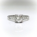 Art Deco Engagement Ring Circa 1930's .77ct t.w. Vintage Old European Cut Antique Anniversary Unique Wedding Ring Platinum