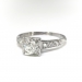 Art Deco Engagement Ring Circa 1930's .77ct t.w. Vintage Old European Cut Antique Anniversary Unique Wedding Ring Platinum