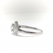 Art Deco Engagement Ring Vintage 1930's .68ct t.w. Square Diamond Halo Antique Old Wedding Anniversary Ring Platinum